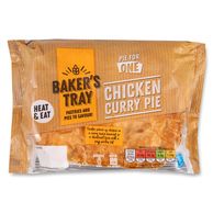 Chicken Curry Pie 190g Baker's Tray